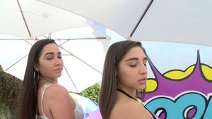 Swallowed - Abella Danger in company with Karlee Grey hard ass to mouth