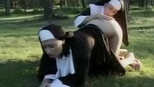 Nun really enjoys raw fucking