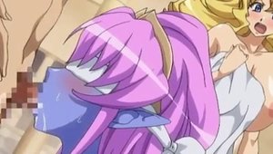 Virgin cosplay receiving facial cum loads in shower