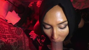 Amazing muslim chick receives crazy rimming