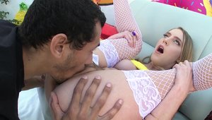 Nympho.com: Luxury Cadence Lux couple pussy fucking XXX video