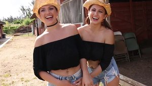 BFFs - 18 yr old Daisy Dukes fucked hard XXX video HD